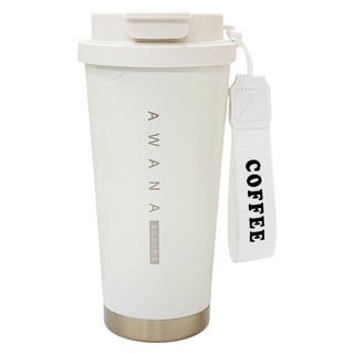 AWANA 陶瓷雙飲口咖啡杯 AD-500, 1個, 500ml, 白色