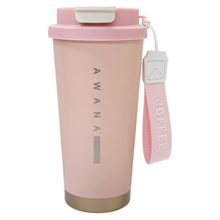 AWANA 陶瓷雙飲口咖啡杯 AD-500, 1個, 500ml, 粉紅色