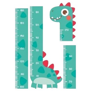 온트리 귀여운 키재기 스티커, 공룡