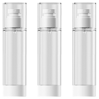 27리빙 휴대용 진공 안개 미스트 스프레이 공병 100ml, 3개, 화이트 + 투명