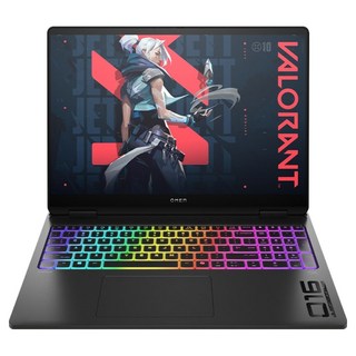 HP OMEN MAX 게이밍 노트북의 키보드와 디스플레이 이미지