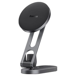 Baseus 倍思 T-Space 金屬折疊車載磁吸支架 黏貼式, 1個, 星河銀