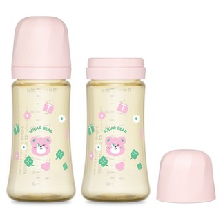 GROSMIMI Noted PPSU糖熊奶瓶雙胞胎組, 300ml, 草莓, 1個