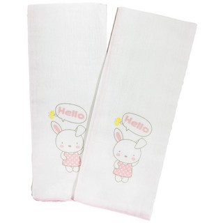 vivibaby 紗布澡巾, 2個, 粉色