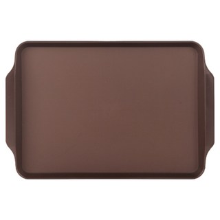 LIVINGMATE 防滑速食託盤, 棕色, 1個