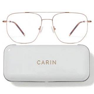 CARIN 鈦金屬 飛官框光學眼鏡 附眼鏡盒 DEVON-T-C3