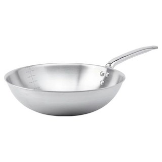 de Buyer 畢耶 Alchimy 3層複合不鏽鋼中式炒鍋, 1個, 32cm