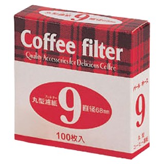 Pearl Horse 寶馬 丸型咖啡濾紙 9號, 100入, 1個