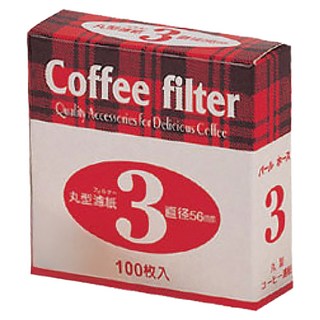 Pearl Horse 寶馬 丸型咖啡濾紙 3號, 100個裝, 1個