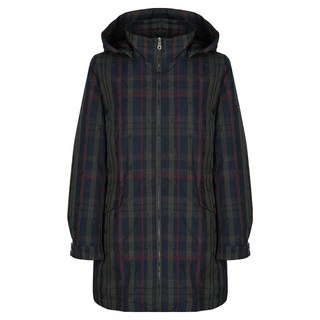 Crocodile 鱷魚 女士可拆式連帽格紋拉鍊夾克 CLCFJP206