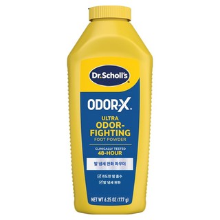 Dr. Scholl's 爽健 ODOR-X 除臭足部爽身粉, 177g, 1入, 1個