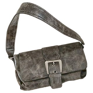 MDMS 復古皮革釦環小方包, 灰色