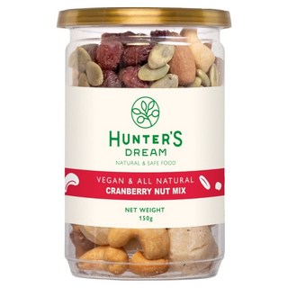 HUNTER'S DREAM 獵人谷之夢 蔓越莓無調味綜合堅果, 1個, 150g