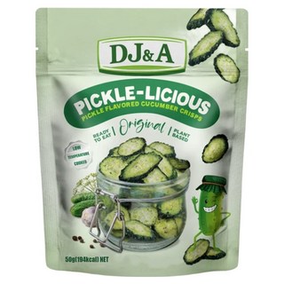 DJ&A Picklicious 醃黃瓜脆片, 1個, 50g
