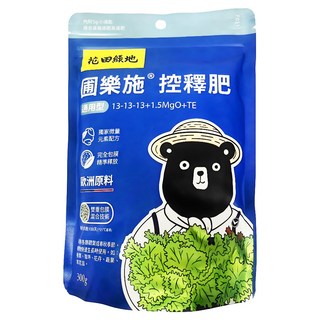 Nature Touch 花田綠地 圃樂施控釋肥 通用型, 1個, 300g