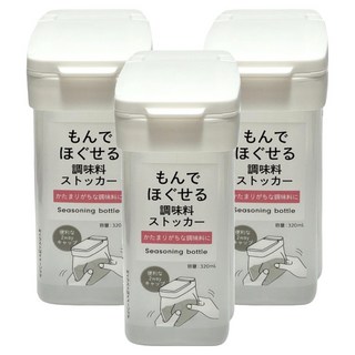 SURUGA 按壓軟質雙孔調味容器, 320ml, 3個