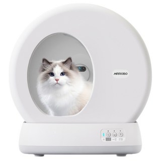 디클펫 자동 고양이 화장실 + C10 Pro 카메라 세트, 화이트, 1세트