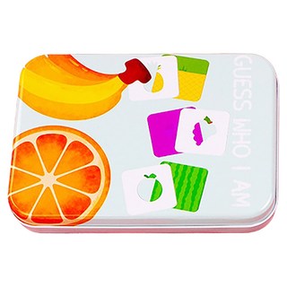 娃娃國 猜猜我是誰洞洞卡 TB-0083, 1個, 水果, 16片