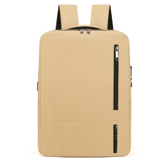 Apick 商務通勤防盜筆電後背包 防水包, 1個, 卡其色