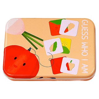 娃娃國 猜猜我是誰洞洞卡 TB-0082, 1個, 16片, 蔬菜