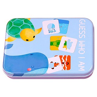 娃娃國 猜猜我是誰洞洞卡 TB-0085, 1個, 16片, 海洋動物