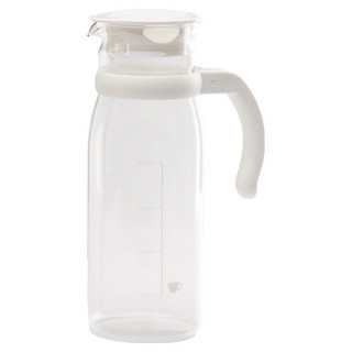 SYG 順陽玻璃 耐熱涼水壺, 1個, 1215ml, 白色