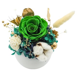 Floral M 法式森林永生擴香花禮, 1個, 綠色