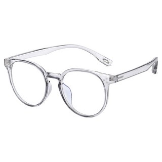 ALEGANT 冷調極簡圓框輕量UV400光學濾藍光眼鏡 TR90