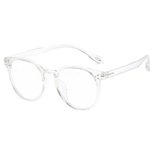 ALEGANT 冷調極簡圓框輕量UV400光學濾藍光眼鏡 TR90