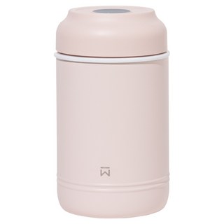 WOKY 沃廚 台灣公司貨 大口真瓷食物長鮮保溫罐, 1個, 600ml, 粉色