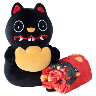 北港武德宮 造型抱枕 黑虎大將軍 MP-199, 混和顏色