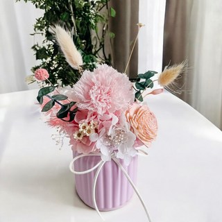 Floral M 盛夏甜蜜悸動永生擴香花禮, 粉色, 1個