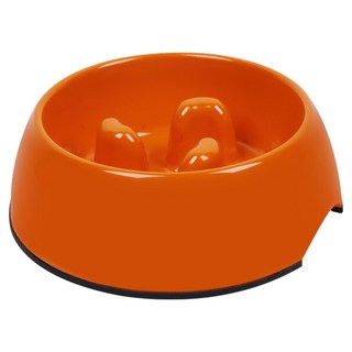 SUPER 休普 優質健康慢食碗狗碗貓碗寵物碗/SD優質美耐皿 M, 1個, 橘色