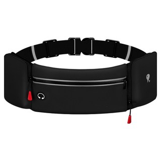 三次方 運動跑步腰包, 1個, 黑色