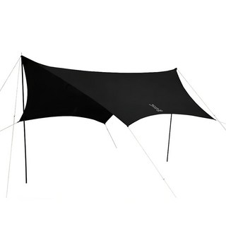 DOPPELGANGER OUTDOOR Itsuka No Tarp 多人天幕 TT5-631-BK, 黑色
