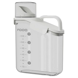 透明手提密封罐 2L 大容量 收納五穀雜糧 食品保鮮盒, 1個, 1個容器