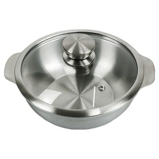 CARITAS 알라딘 인덕션 통5중 미니 304 스텐 냄비 18.5cm, 14cm, 실버, 1개