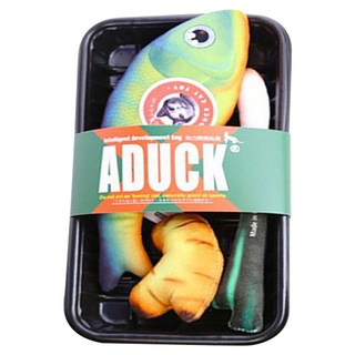 Aduck 猫薄荷海鮮魚壽司 大魚黑盤, 1套, 顏色隨機
