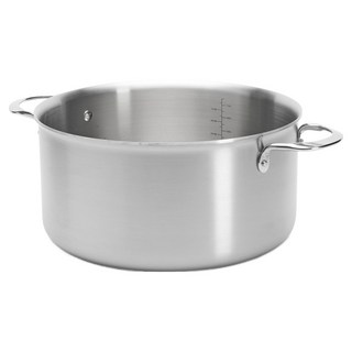 de Buyer 畢耶 Alchimy系列 3層複合不鏽鋼雙耳湯鍋, 1個, 16cm, 銀色