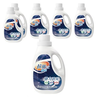 優淨坊 酵素抗菌濃縮洗衣精 白麝香, 2kg, 6個