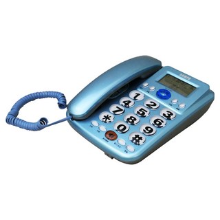 SAMPO 聲寶 來電顯示有線電話 藍色, HT-W1306L