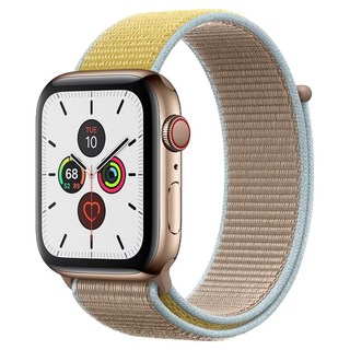 우먼스9999 애플워치 호환 스포츠루프 스트랩 42mm, 카멜, 1개