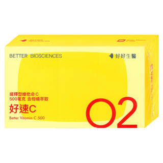 BETTER BIOSCIENCES 好好生醫 好速C膠囊 0.5g, 1個, 30顆