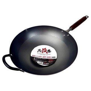 SUMMIT 壓花窒化鐵炒鍋/北京鍋, 1個, 33cm