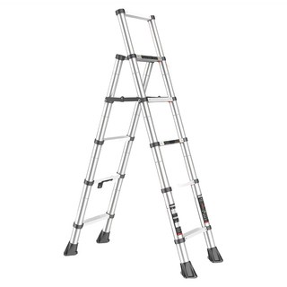 MIDOLI 鎂多力 伸縮梯子鋁合金人字梯 五層梯 1.4m + 1.7m, 1個