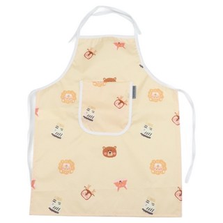 BEBE CHOUETTE 幼兒圖案圍裙 + 防水收納袋套組