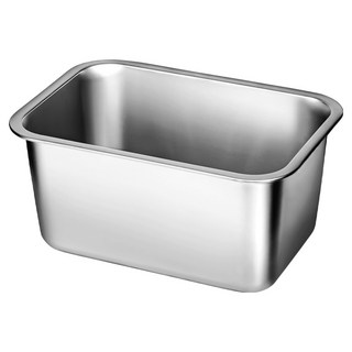 벨라쿠진 연마제 없는 에센셜 스텐 사각 설거지통, 단품, 1개