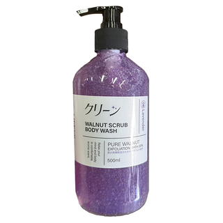 KURIN SKIN CLEAN 海鹽去角質保濕補水長效香氛沐浴露 療癒薰衣草, 1個, 500ml