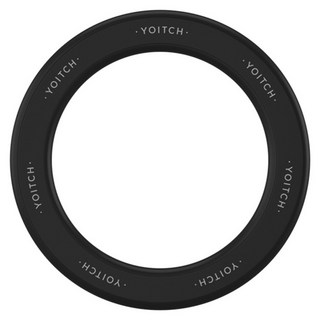 Yoitch MagSafe 全機種兼容 防刮矽膠塗層貼片 壁掛式 AxisM 支架, 黑色, 1個