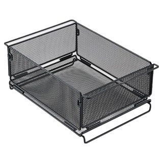 Campingmoon 柯曼 一單位鐵製置物籃 CK-24BK, 黑色